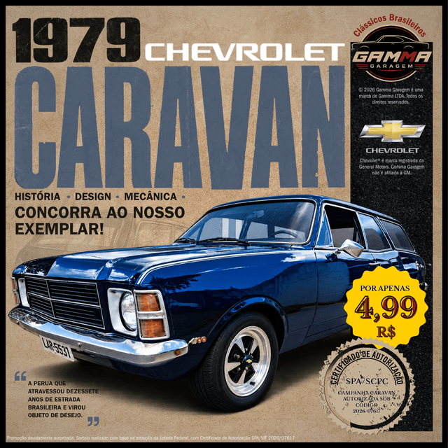 Capa de Caravan 1979 - Garagem de Clássicos